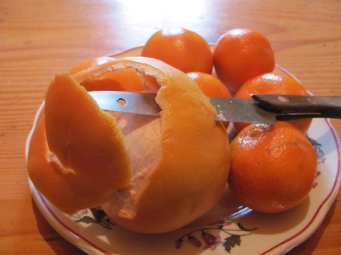 grapefruit peeling